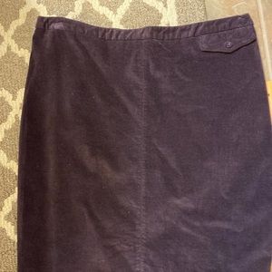 NWT GAP Velvet Pencil skirt s 14
